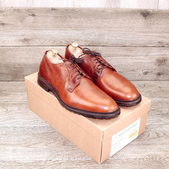 * worn 1x * Allen Edmonds BLACK HILLS 10 D Walnut Saddle * add $15 Cedar Trees - Picture 12 of 13